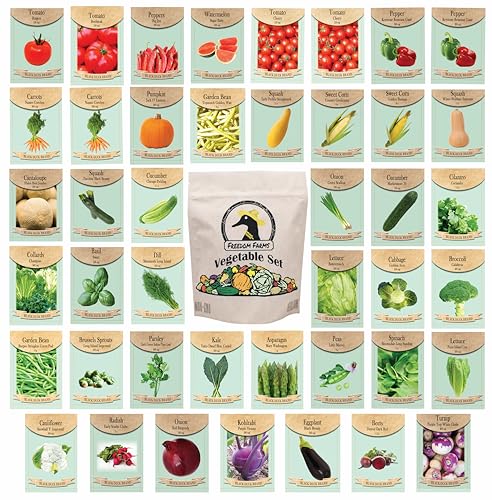 Algopix Similar Product 8 - Set of 43 Assorted Vegetable  Herb