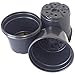 Algopix Similar Product 17 - 5 Diameter Black Plastic Nursery Pot