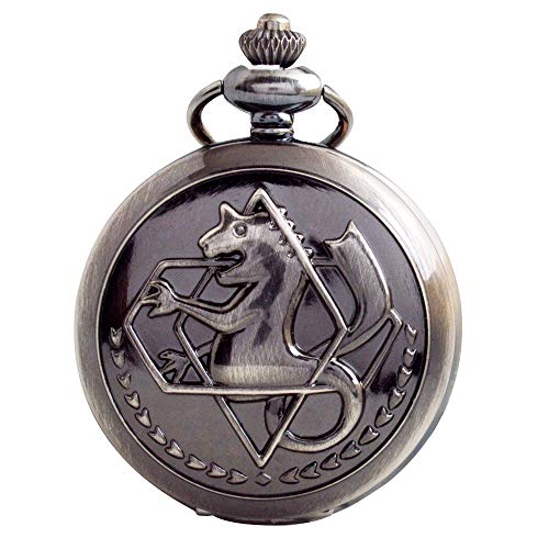 Algopix Similar Product 7 - Fullmetal Alchemist Pocket Watch with