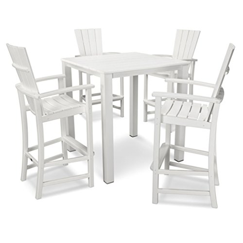 Algopix Similar Product 7 - POLYWOOD Quattro 5 Piece Bar Set