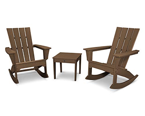 Algopix Similar Product 10 - POLYWOOD Quattro Rocking Chair Set, Teak