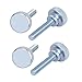 Algopix Similar Product 13 - uxcell M6x30mm Flat Knurled Head Fully