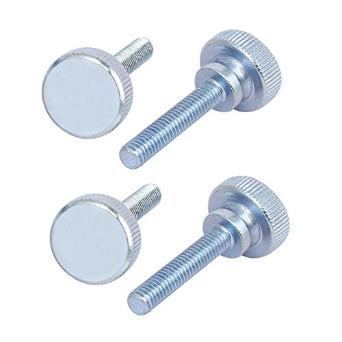 Algopix Similar Product 4 - uxcell M6x30mm Flat Knurled Head Fully