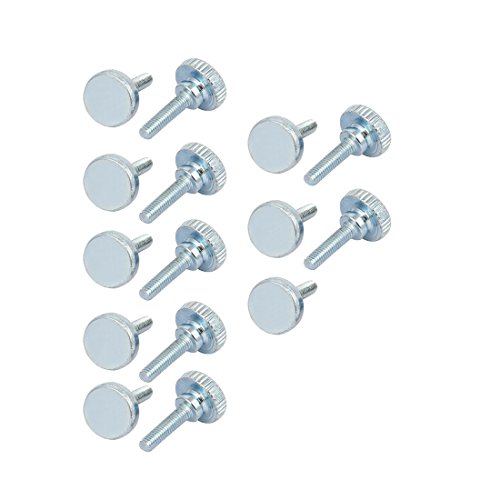 Algopix Similar Product 10 - uxcell M3x12mm Flat Knurled Head Fully