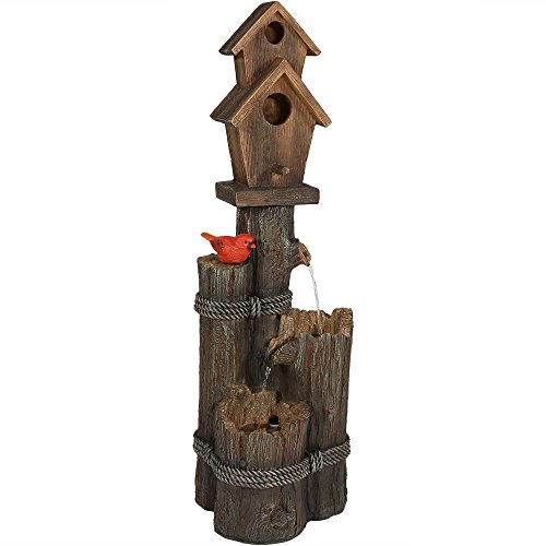 Algopix Similar Product 8 - Sunnydaze 2 Story Birdhouse with