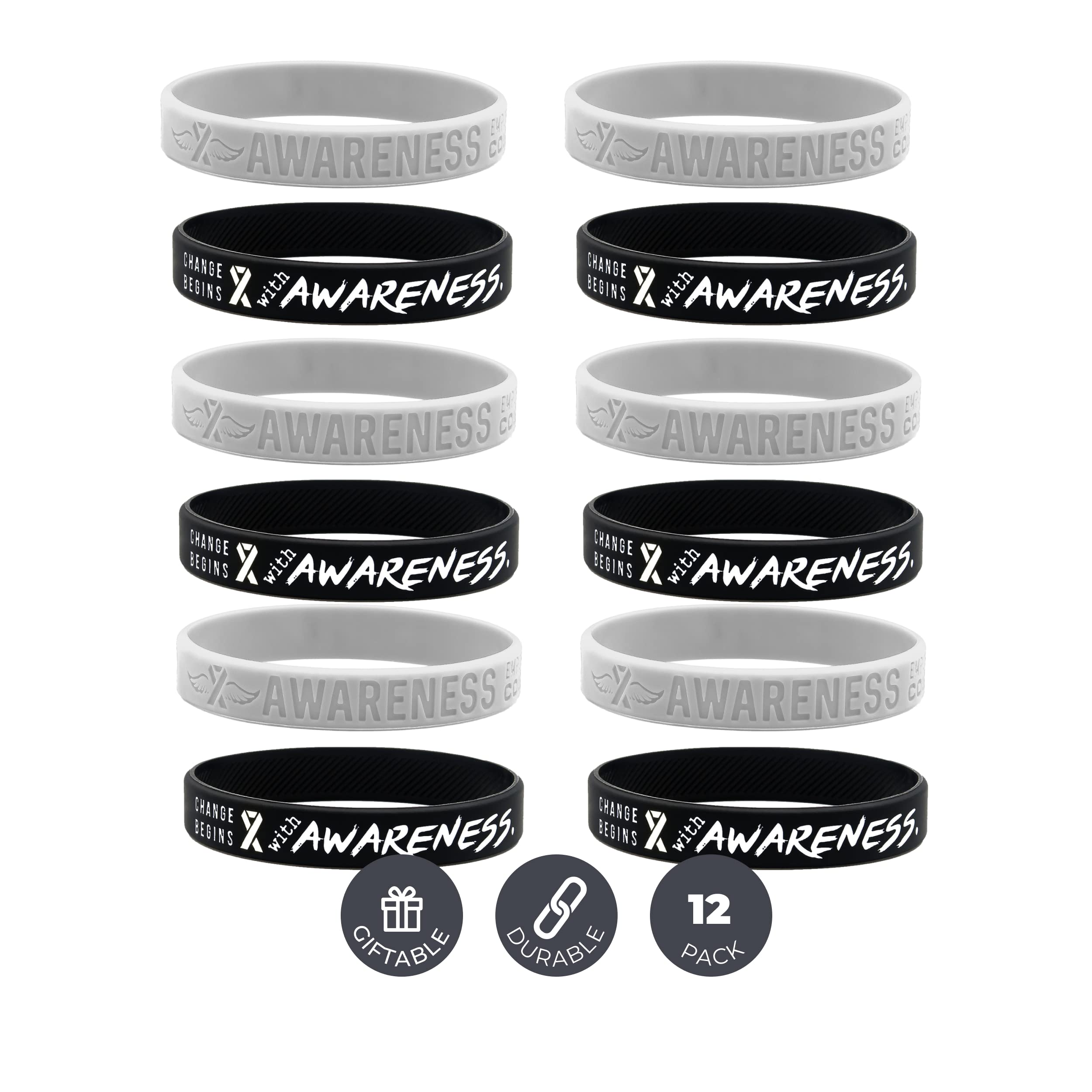 Algopix Similar Product 8 - Inkstone 12Pack White Awareness
