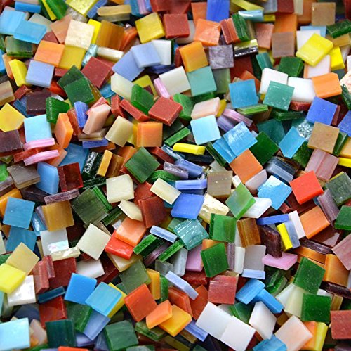 Algopix Similar Product 19 - Lanyani 800 Pieces Mosaic Tiles Stained
