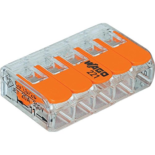 Algopix Similar Product 5 - WAGO 221415 LeverNuts 5 Conductor