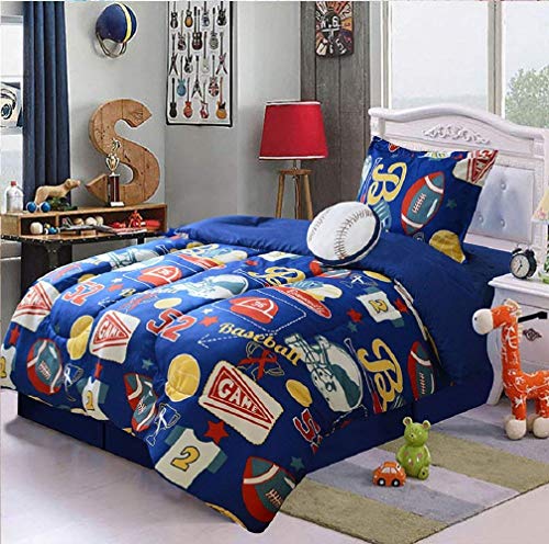 Algopix Similar Product 10 - Dahdoul 4 Piece Baseball Sport Design