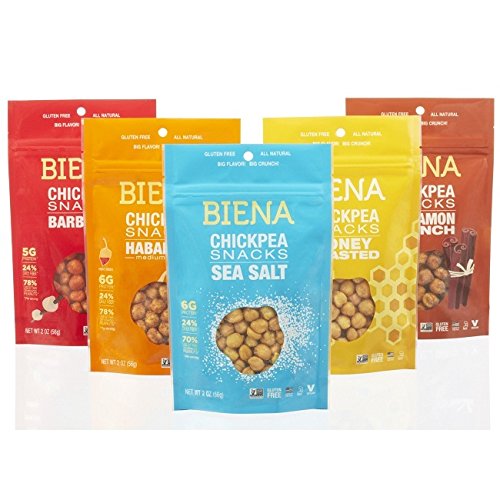Algopix Similar Product 12 - Biena Chickpea Snacks 3 Flavors Display