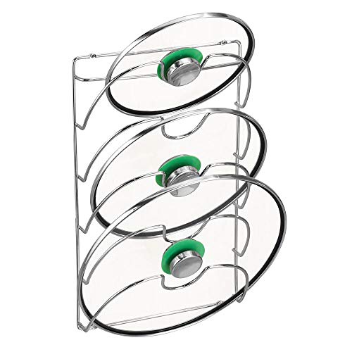 Algopix Similar Product 9 - mDesign Metal Wire Pot and Pan Lid Rack