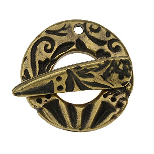 Algopix Similar Product 3 - TierraCast Clasp Flora Toggle Clasp