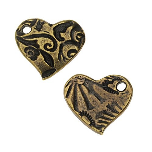 Algopix Similar Product 3 - TierraCast Charm Amor Small Heart