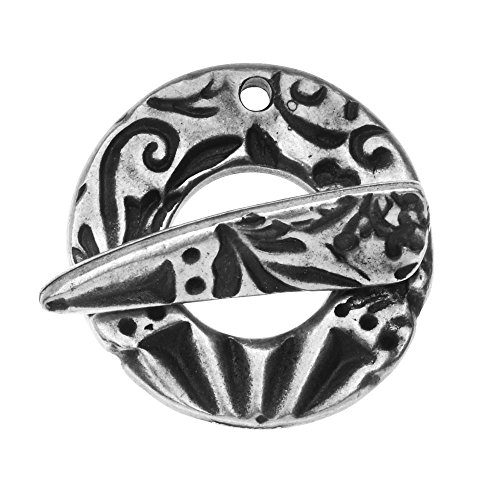 Algopix Similar Product 12 - TierraCast Pewter Toggle Clasps Flora