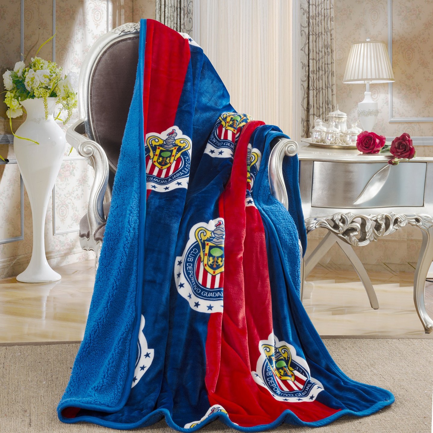 Algopix Similar Product 6 - Chivas Silk Touch Sherpa Lined Throw