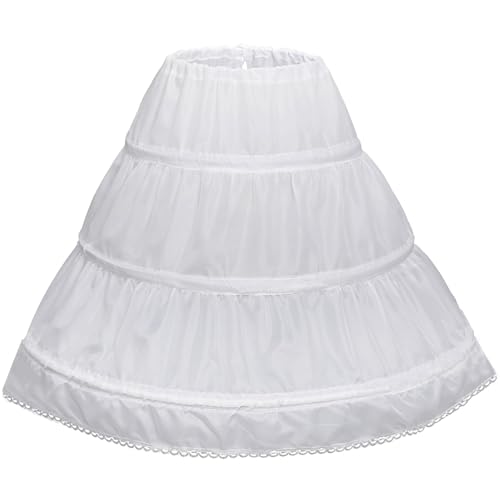 Algopix Similar Product 13 - Abaowedding Girls 3 Hoops Petticoat