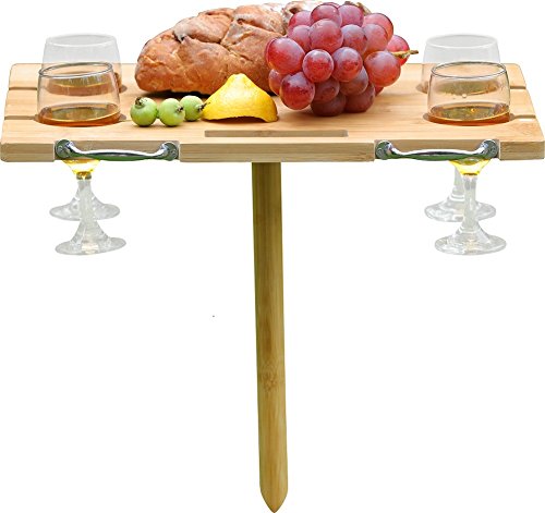 Algopix Similar Product 5 - INNO STAGE Portable Bamboo Wine Table