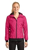 Algopix Similar Product 11 - SportTek Womens Embossed Hooded Wind