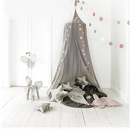 Algopix Similar Product 7 - NaNa Dome Princess Bed Canopy with LED
