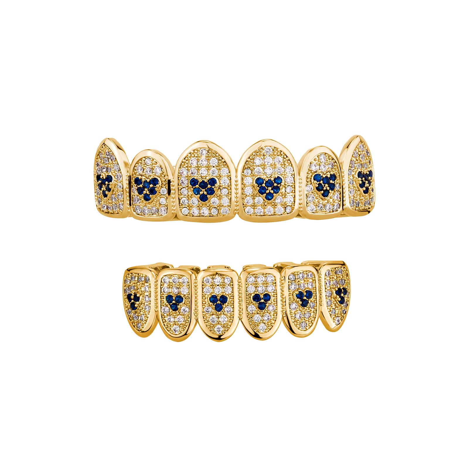 Algopix Similar Product 19 - JINAO 18k Gold Plated All Iced Out