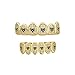 Algopix Similar Product 15 - JINAO 18k Gold Plated All Iced Out