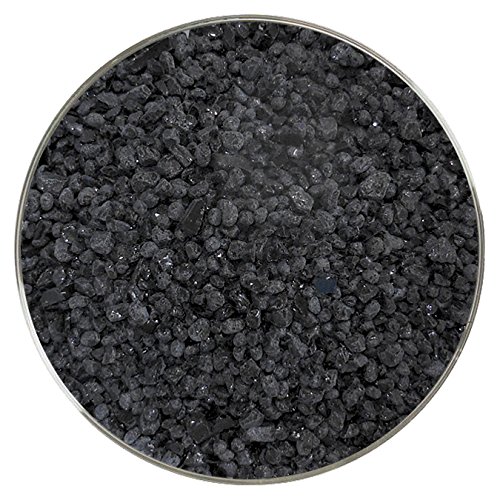 Algopix Similar Product 3 - Aventurine Black Opalescent Coarse Frit