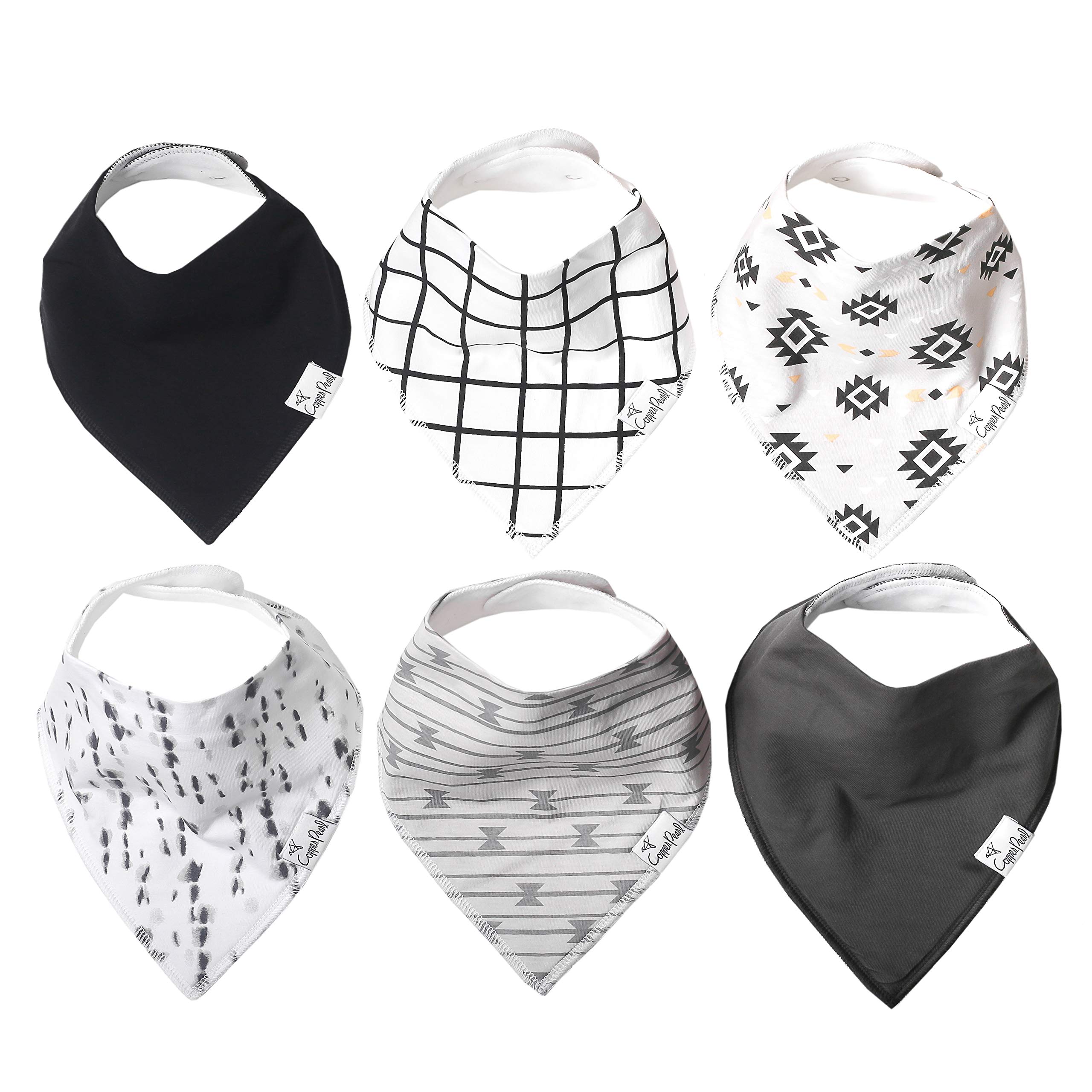 Algopix Similar Product 19 - Copper Pearl Baby Bandana Bibs  6 Pack