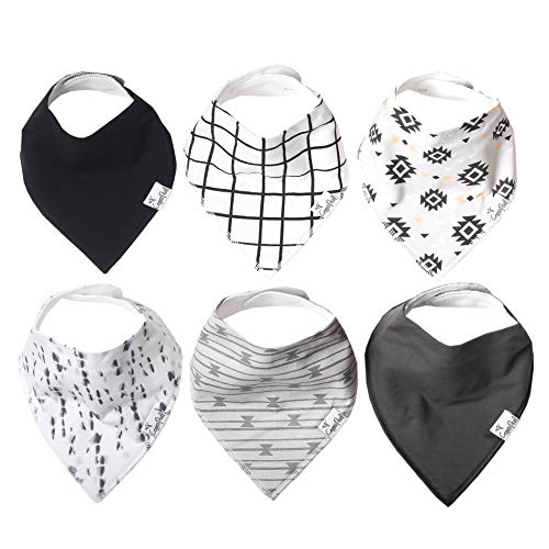 Algopix Similar Product 7 - Copper Pearl Baby Bandana Bibs  6 Pack