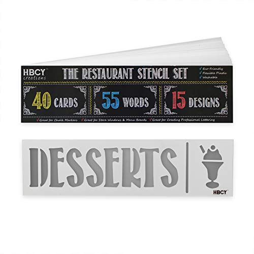 Algopix Similar Product 14 - Restaurant Stencil Set  Create