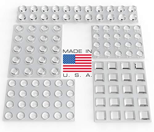 Algopix Similar Product 1 - Clear Adhesive Bumper Pads 106PC Combo