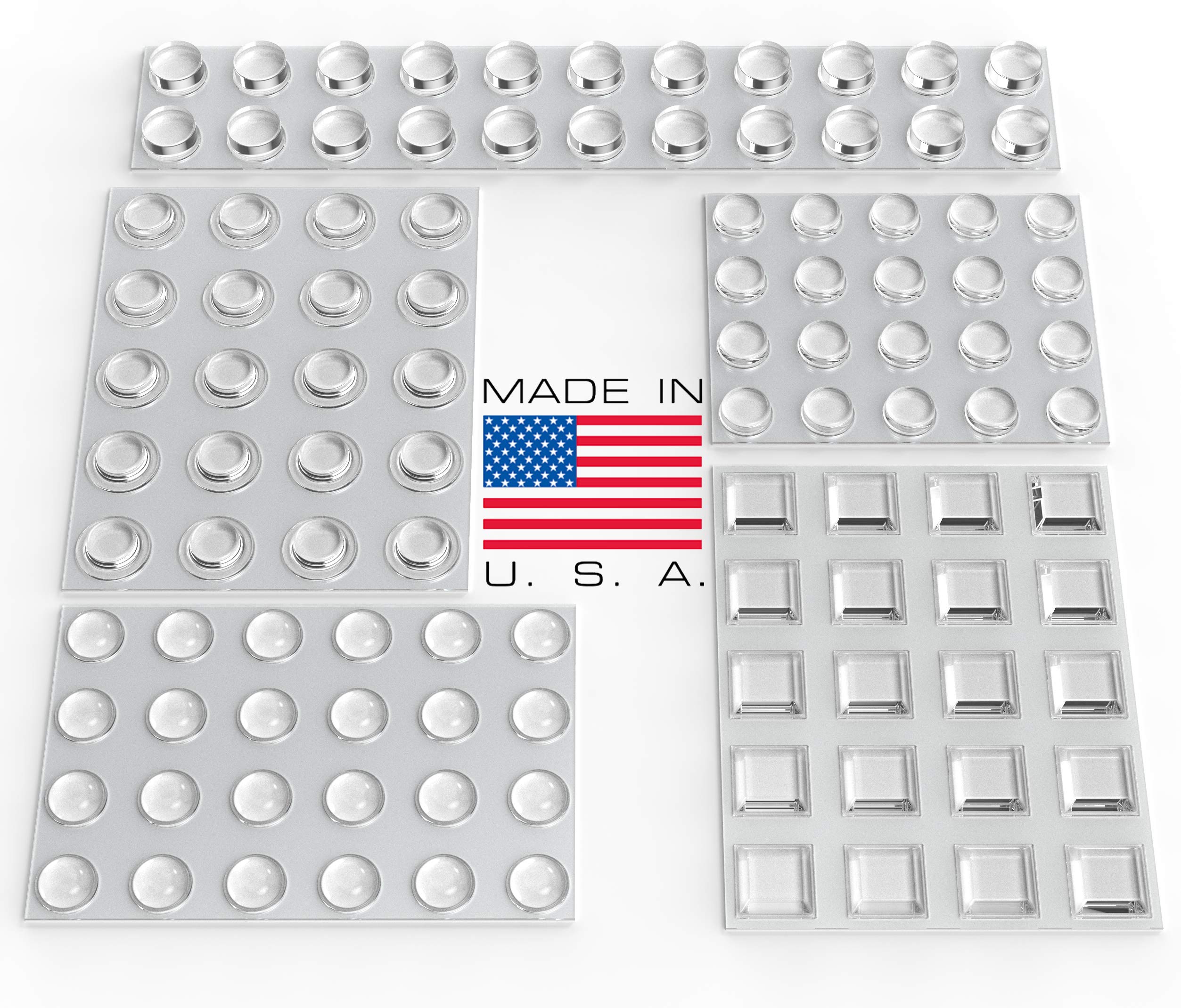 Algopix Similar Product 17 - Clear Adhesive Bumper Pads 106PC Combo