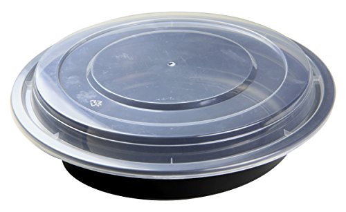 Algopix Similar Product 12 - NowPak Takeout Container Black 48 oz