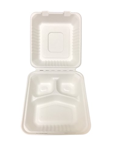 Algopix Similar Product 19 - Primeware Bagasse Hinged Lid Container