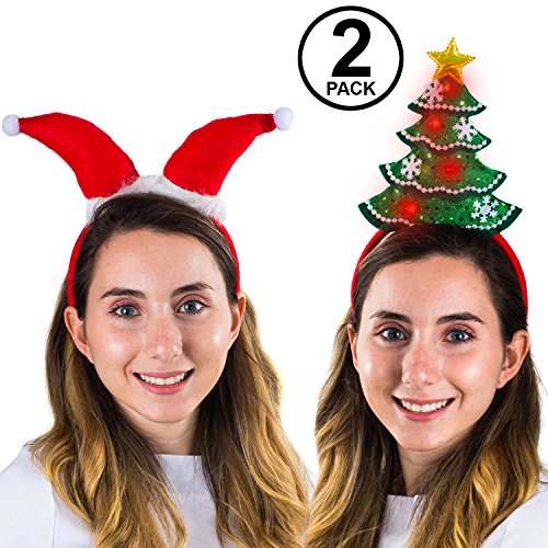 Algopix Similar Product 2 - Funny Party Hats Christmas Headbands 