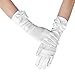 Algopix Similar Product 18 - Long Satin Formal GlovesKids Size Full