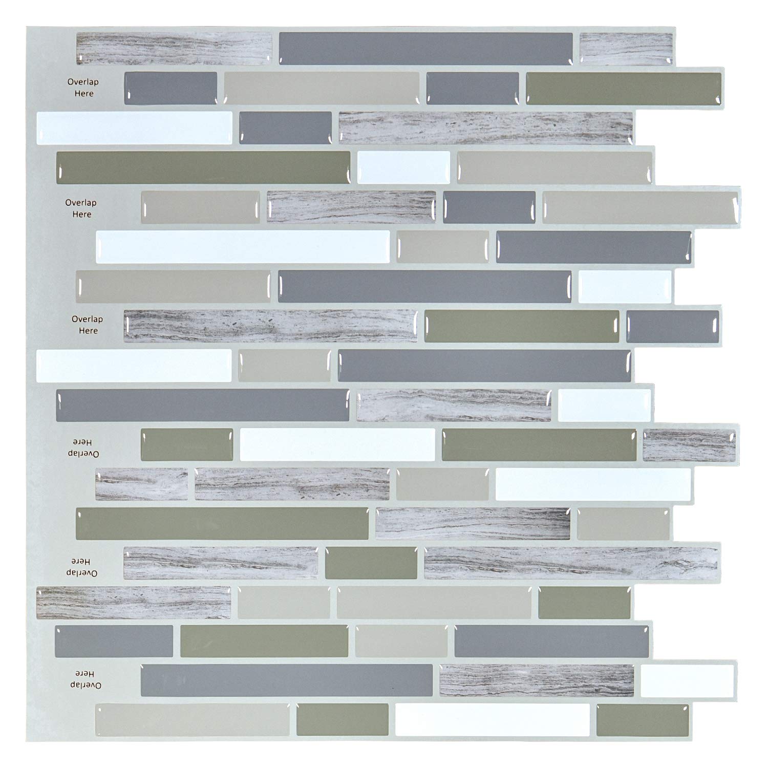Algopix Similar Product 1 - Art3d 10Piece White Subway Backksplash