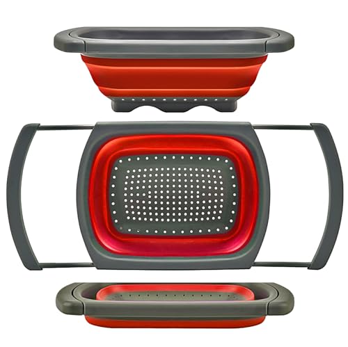 Algopix Similar Product 15 - Qimh Colander Collapsible Over The