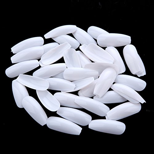 Algopix Similar Product 6 - Makartt 500 PCS White Coffin Nails