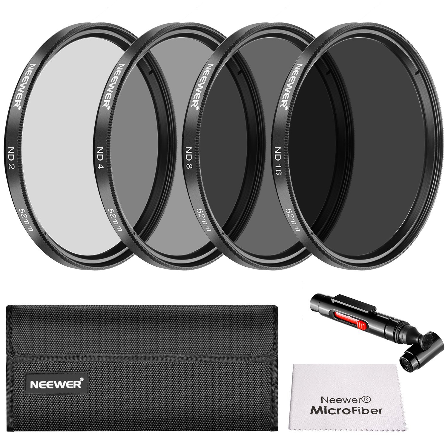 Algopix Similar Product 10 - NEEWER 52mm ND Lens Filter Kit ND2 ND4