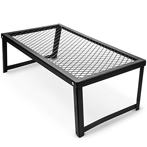 Algopix Similar Product 11 - Heavy Duty Steel Mesh Over Fire Camping