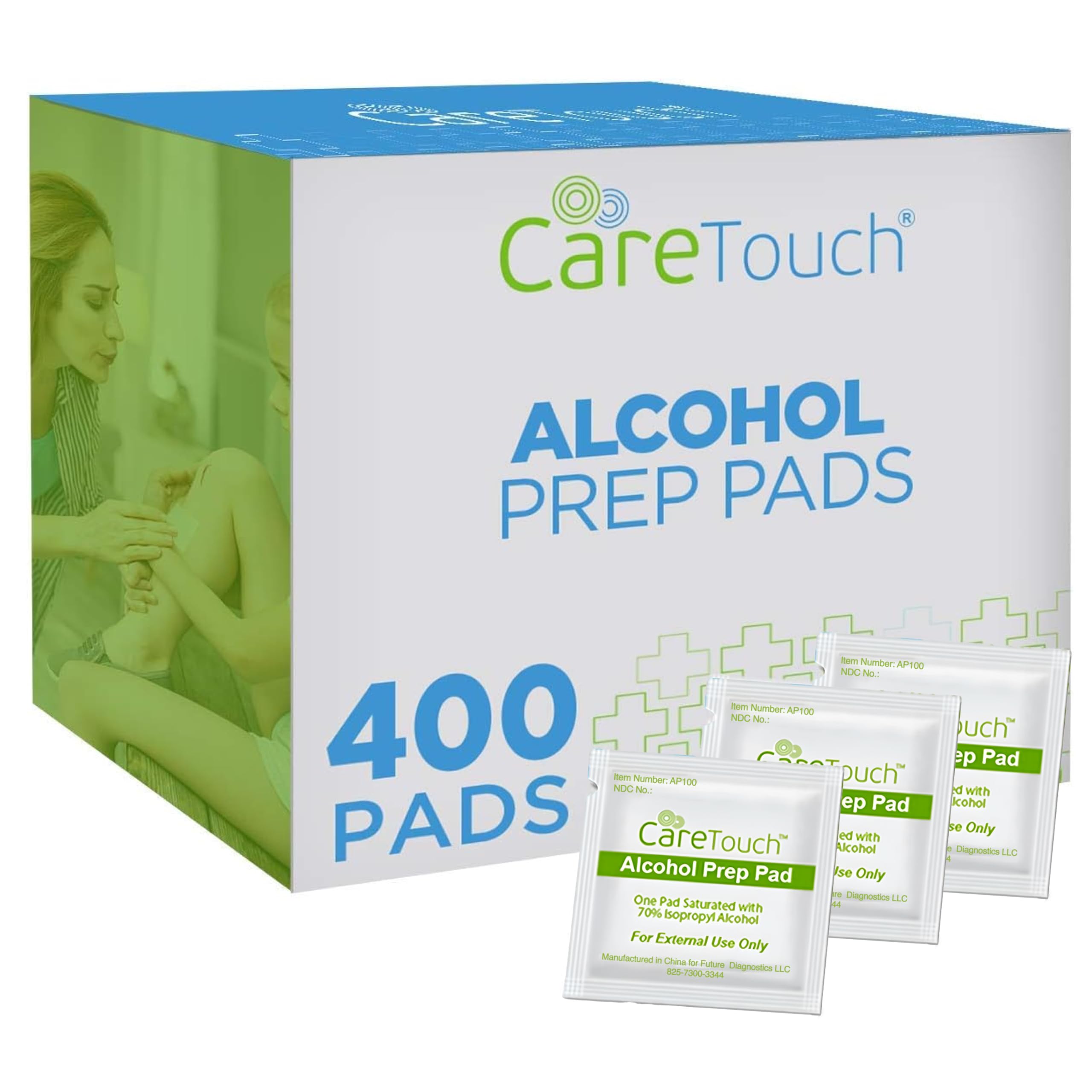 Algopix Similar Product 9 - Care Touch Alcohol Wipes Individually
