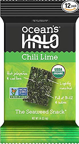 Algopix Similar Product 9 - Oceans Halo Seaweed Snacks 1 Case of