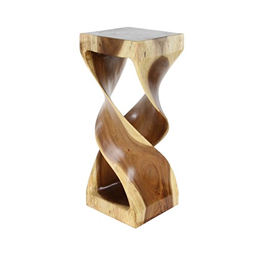 Algopix Similar Product 2 - Benzara Hourglass Shaped Wood Brown