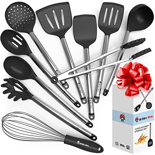 Algopix Similar Product 5 - Cooking Silicone Utensils Set 10  Best