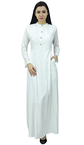 Algopix Similar Product 19 - Bimba Womens Long Sleeve Maxi Mandarin