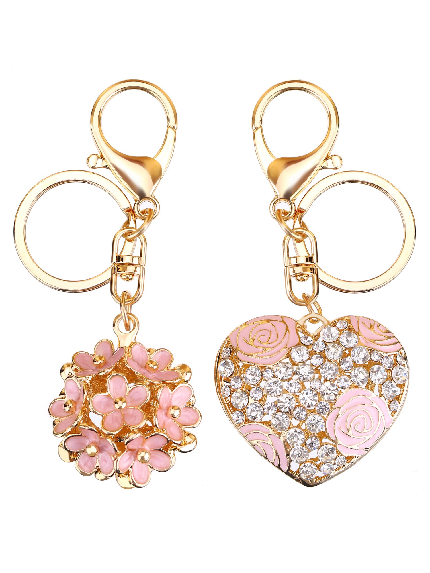 Algopix Similar Product 2 - Flower Ball Keychain and Sweet Love