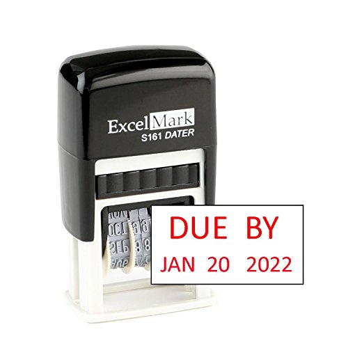 Algopix Similar Product 12 - Due by  ExcelMark SelfInking Rubber