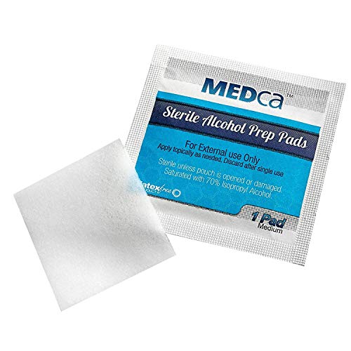 Algopix Similar Product 11 - MEDca Alcohol Prep Pads Sterile