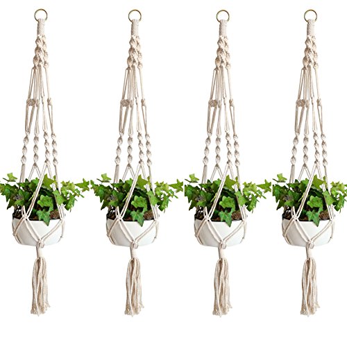 Algopix Similar Product 4 - Accmor Elegant Plant Hanger Set of 4 4