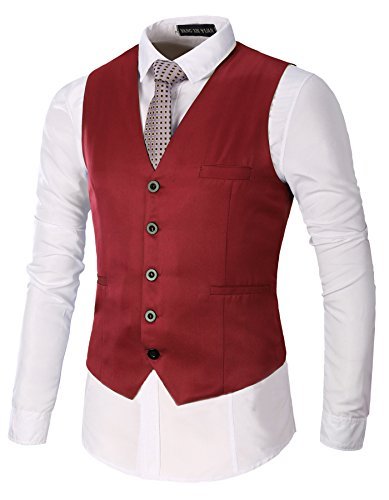 Algopix Similar Product 11 - AOYOG Mens Business Suit Vests